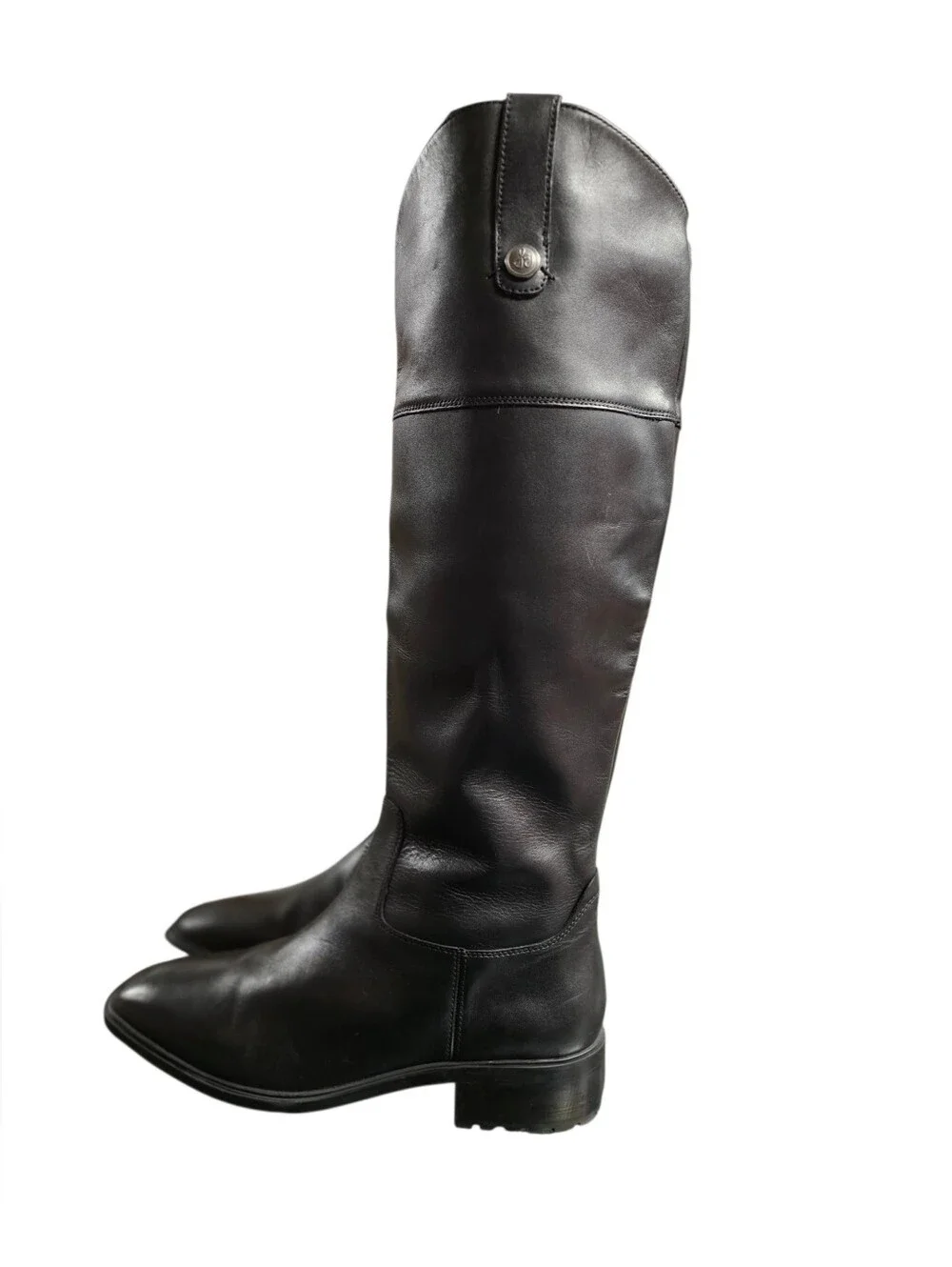 Sam Edelman Drina Women's Classic Tall Black Leather Riding Boots - sz 9.5